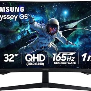Hexmira 32" Odyssey G55C Series QHD 1000R Curved Gaming Monitor